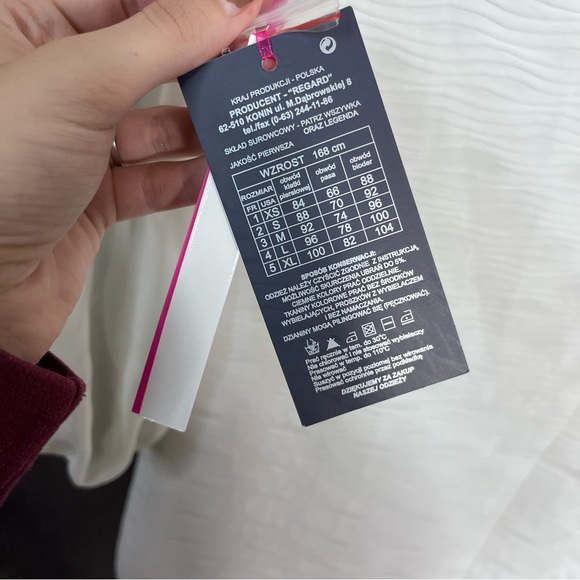 ₽💙2/$40💙NWT Regard Long Sleeve White Collared Dress Size 36/Small - Picture 15 of 16